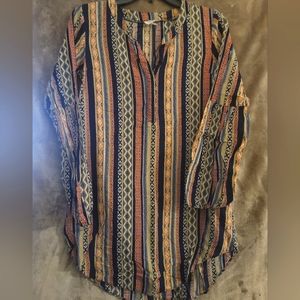 EUC. UMGEE multi color blouse. Size small.